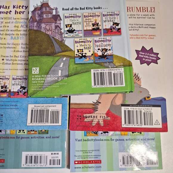 5 Bad Kitty Book School Daze Meets The Baby Murray Test & Puppys Big Day Lot - Picture 4 of 6